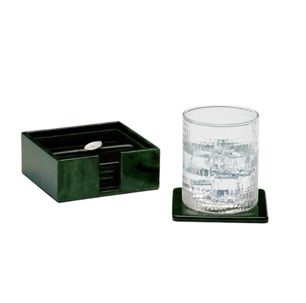 Nelson Emerald Gloss Coasters - Set Of 6 - Image 3