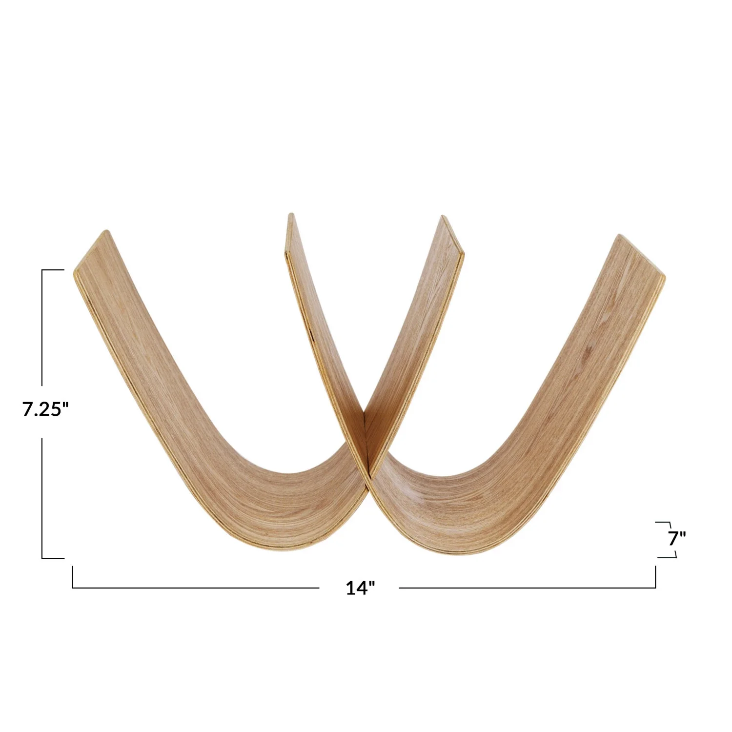 Oak Wood Magazine Rack - Image 4