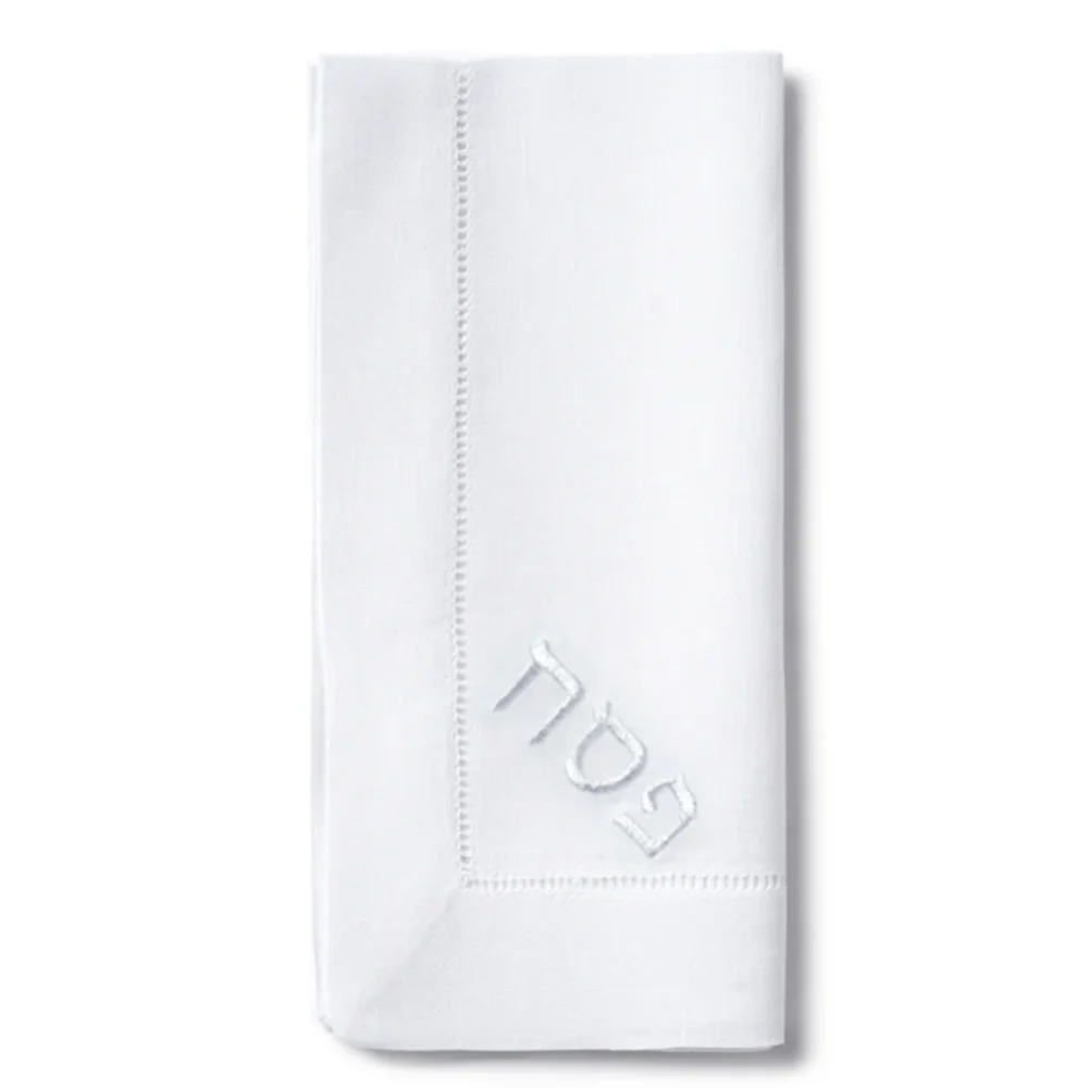 Pesach Hemstitch Napkins Set of 6 - Image 3