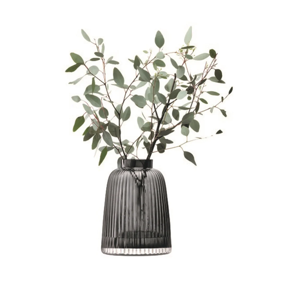 Pleated Vase Gray - Image 2