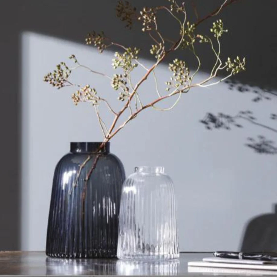 Pleated Vase Gray - Image 3