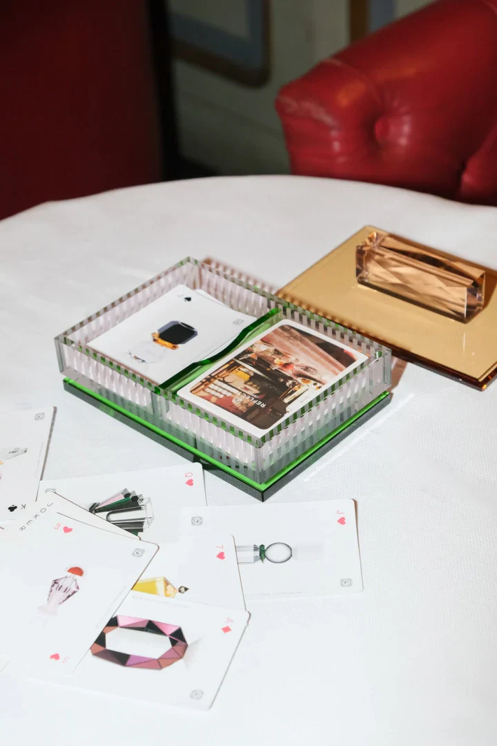 Reflections Copenhagen Favoured Crystal Card Box (with 2 Decks of Cards) - Image 2