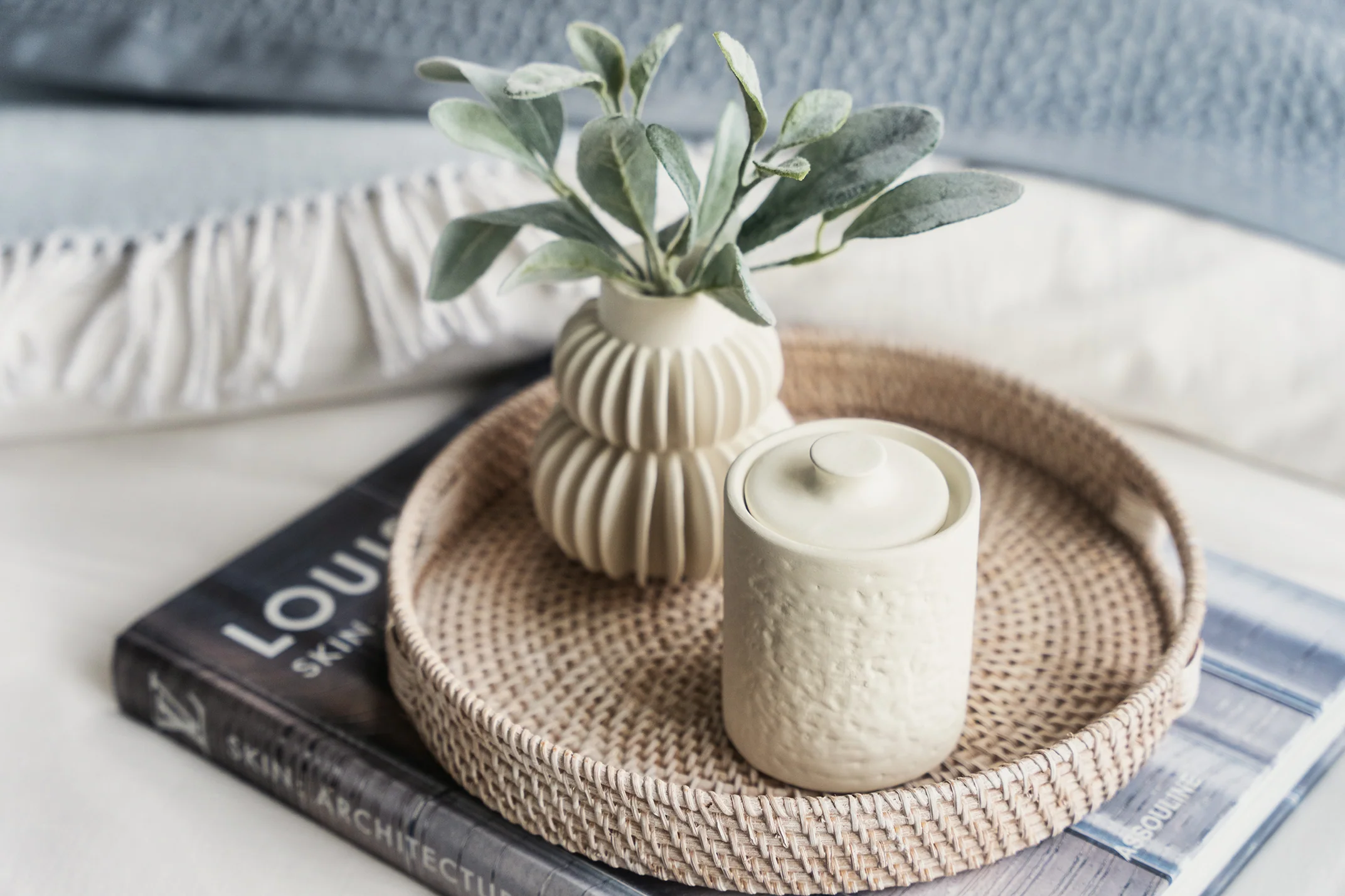 Round Rattan Tray - Image 2
