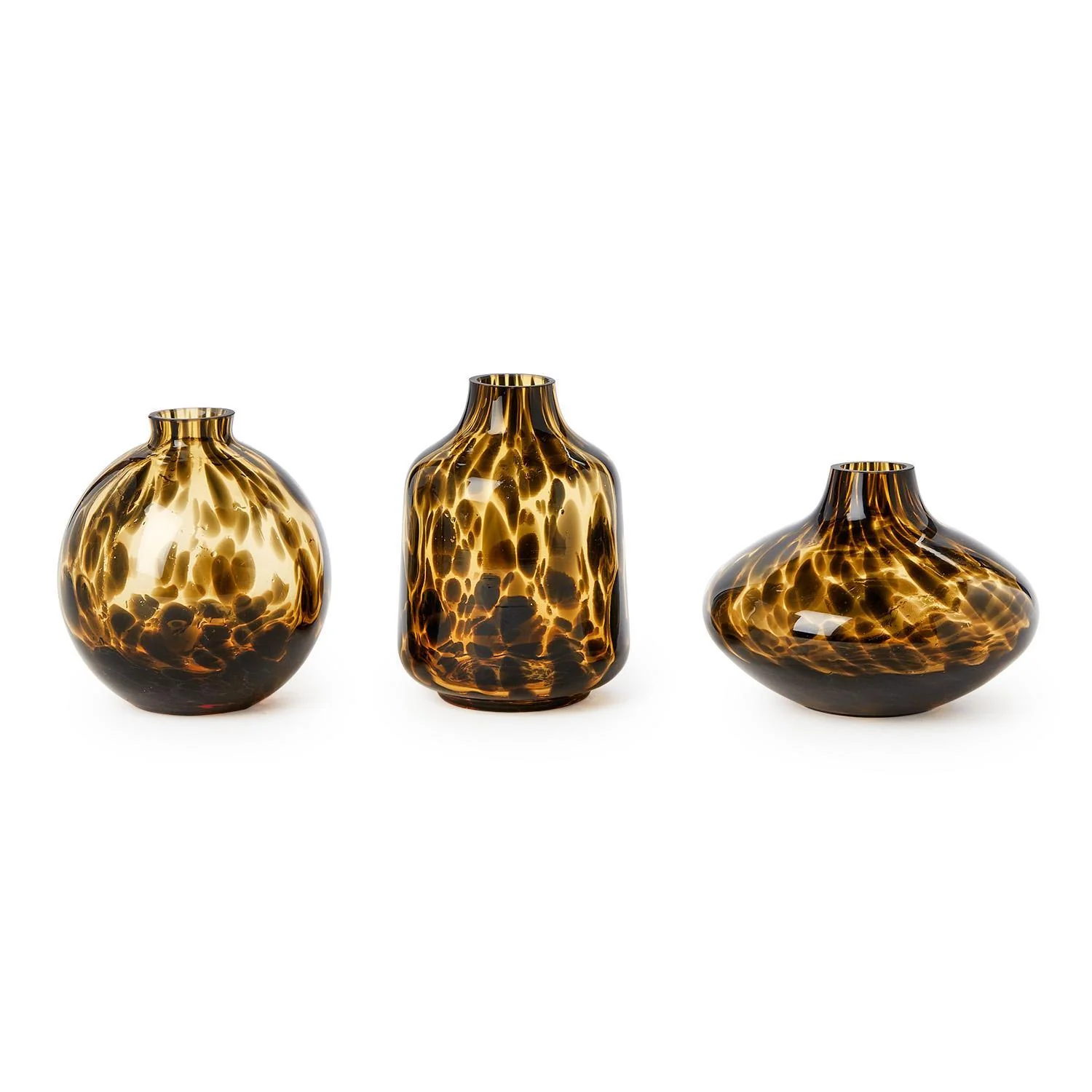 Set of 3 Tortoise Print Vases - Image 3