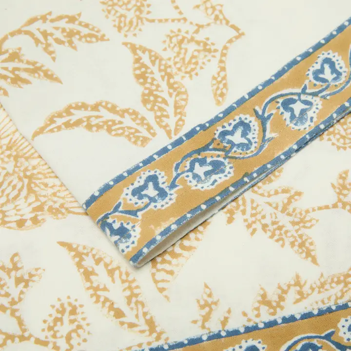 Chloe Blue & Brown Napkins Set of 4 - Image 2