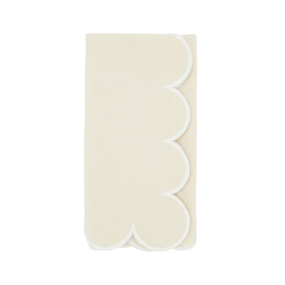 Scalloped Hem Napkin Set Of 4 - Image 2