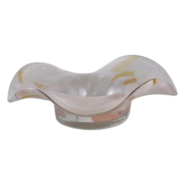 Scinder Amber Glass Bowl