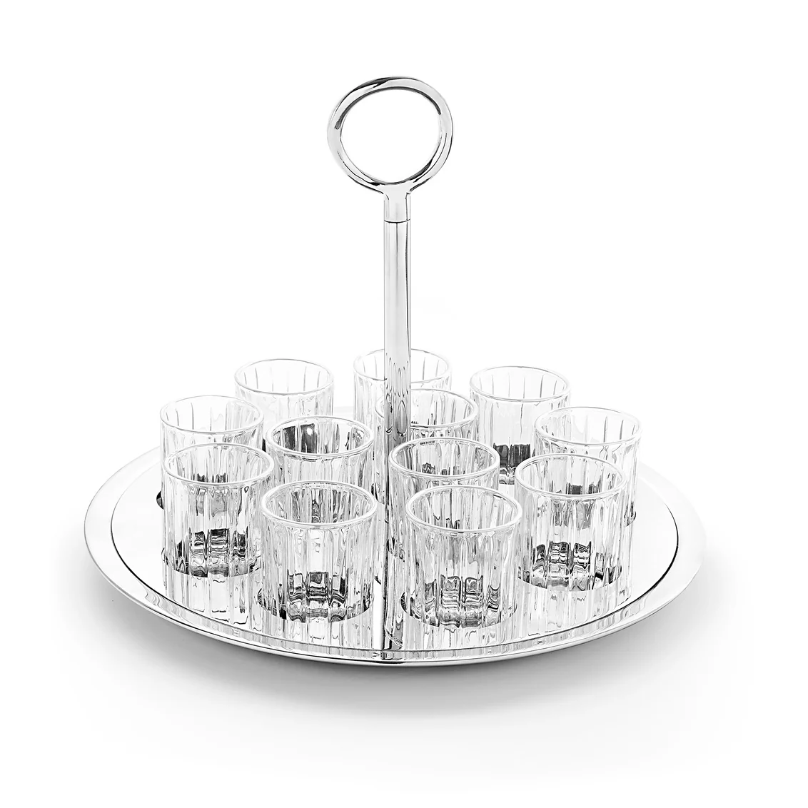 Set of 12 Shot Glasses with Tray - Image 2
