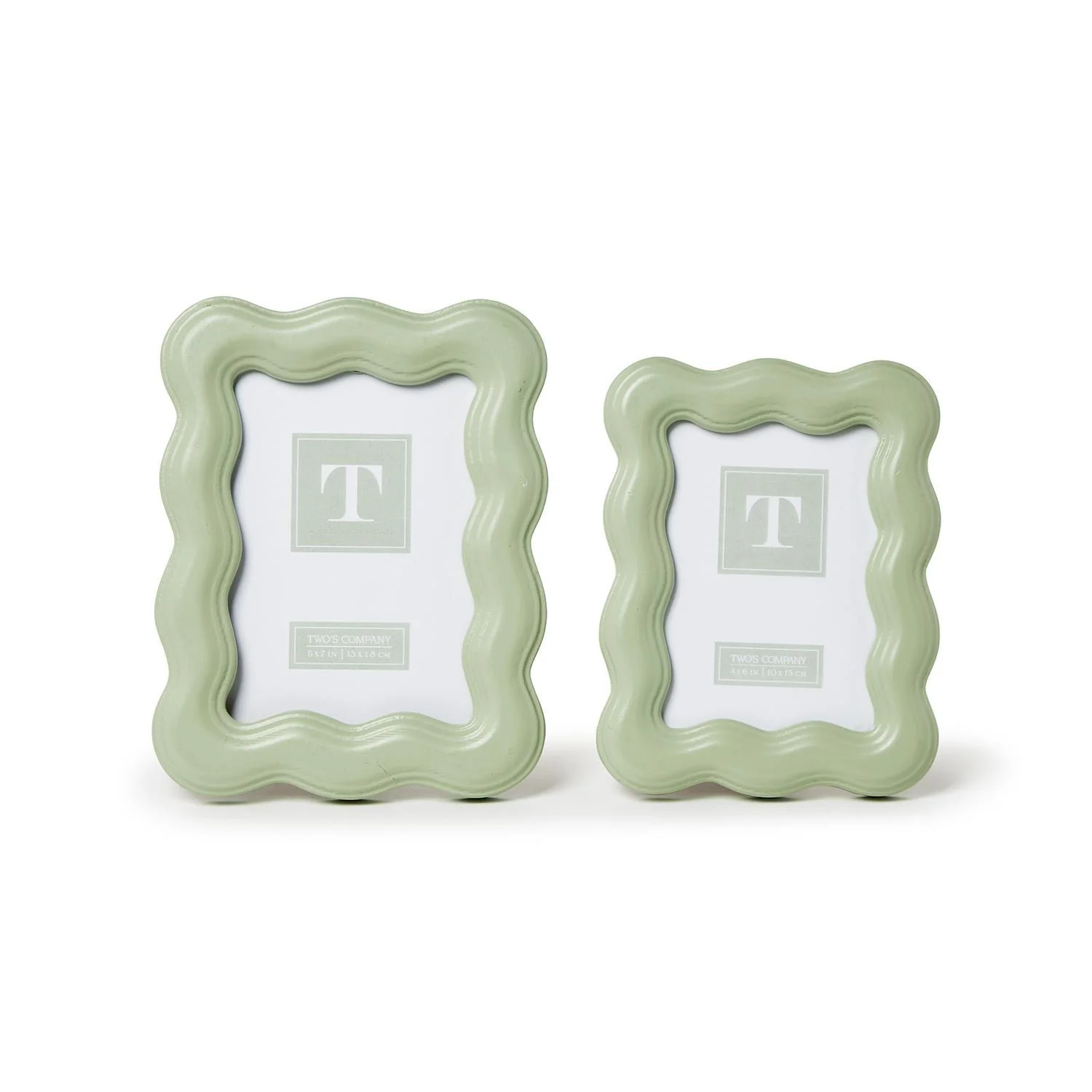 Set Of 2 Wavy Wood Photo Frame - Image 4