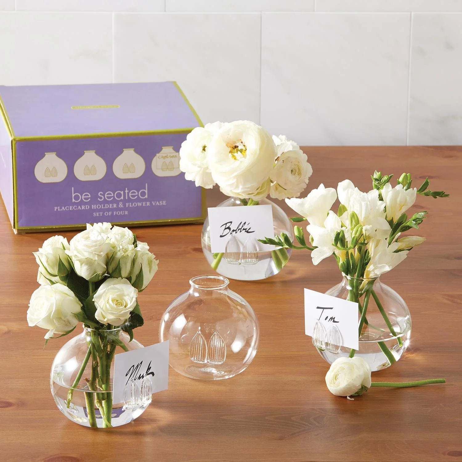 Set of 4 Bud Vase / Place Card Holder - Image 2