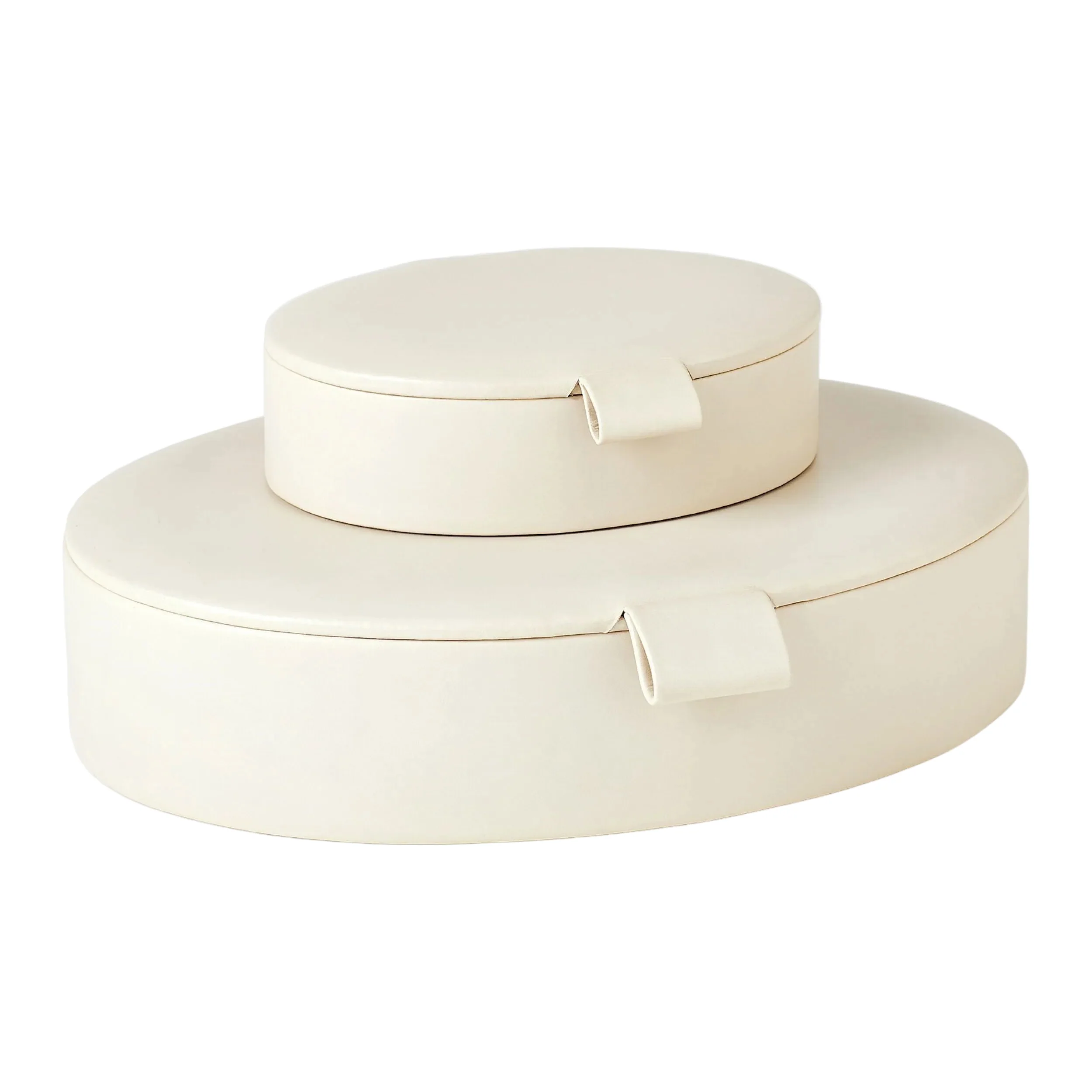 Signature Oval Leather Box