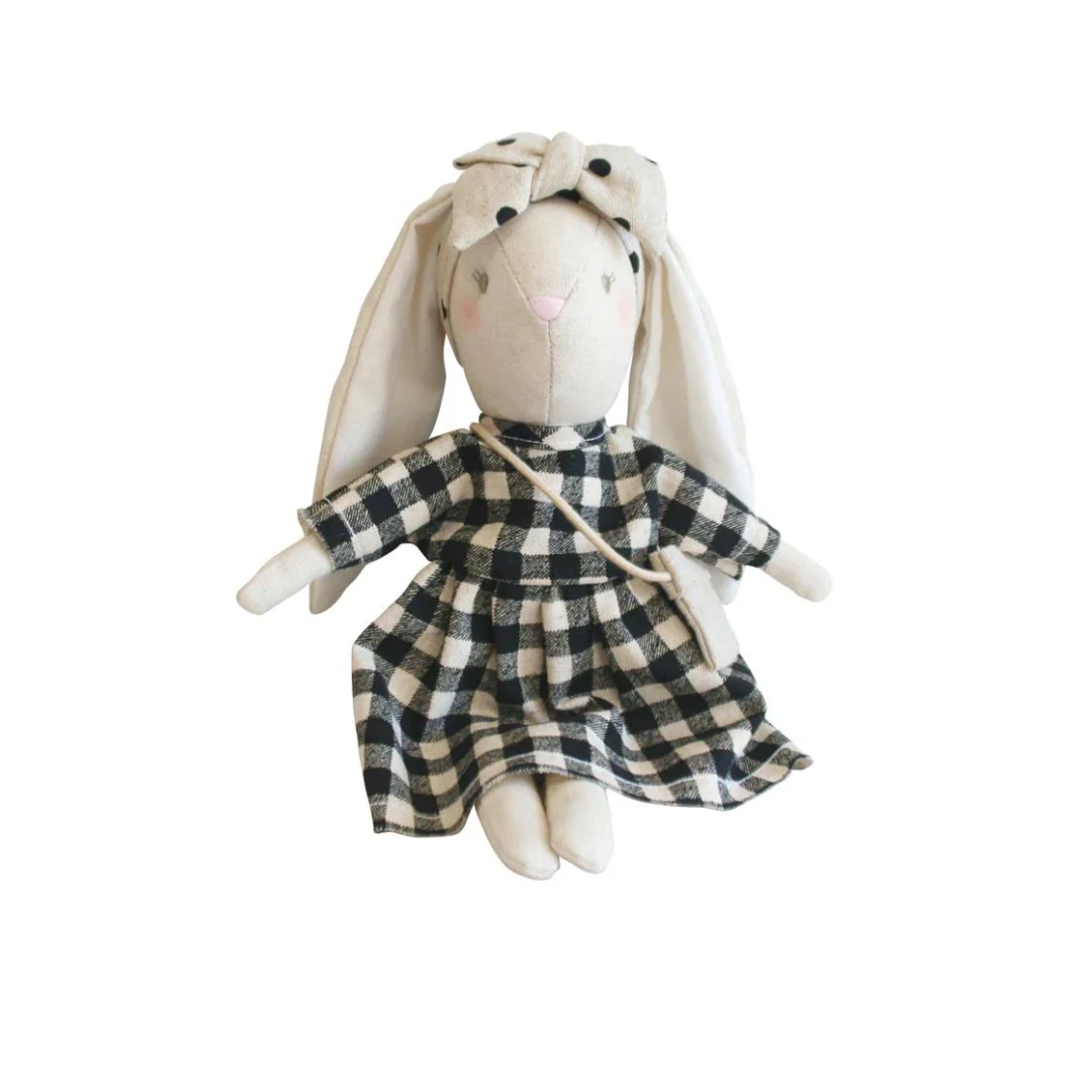Sofia Mini Black Check Bunny - Image 2