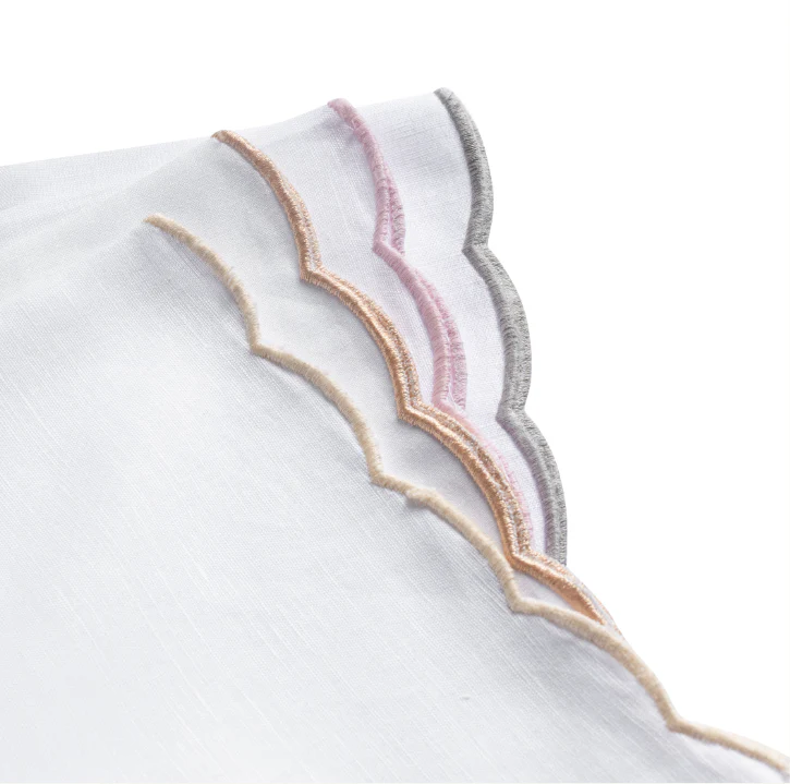 Sorbet Scallop Napkin Set of 6 - Image 2