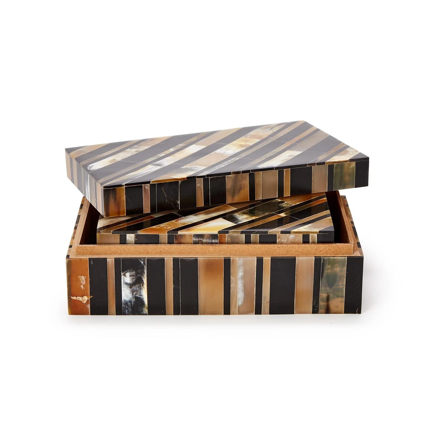 Set of 2 Stefano, Genuine Horn Covered Box - Image 4