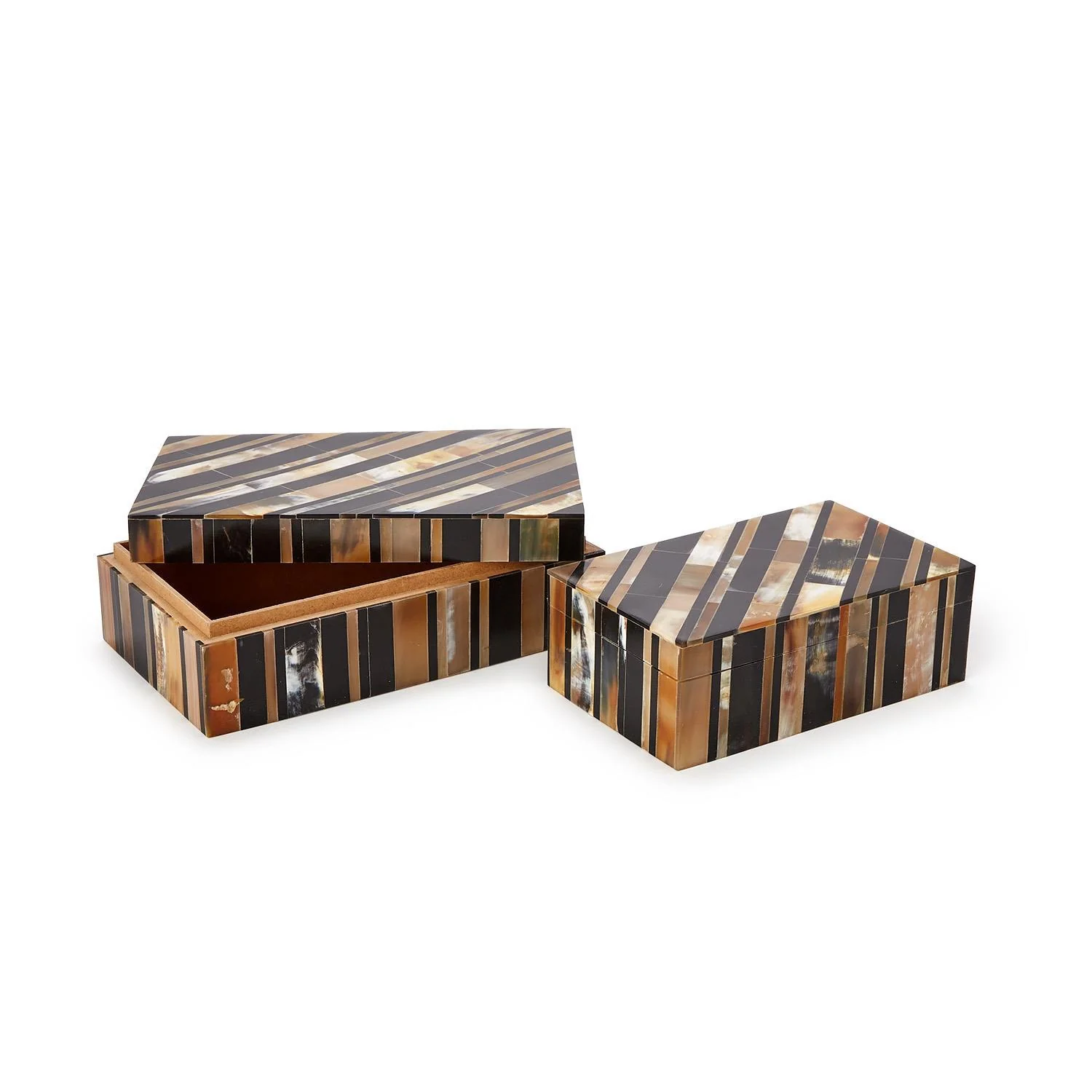 Set of 2 Stefano, Genuine Horn Covered Box - Image 5