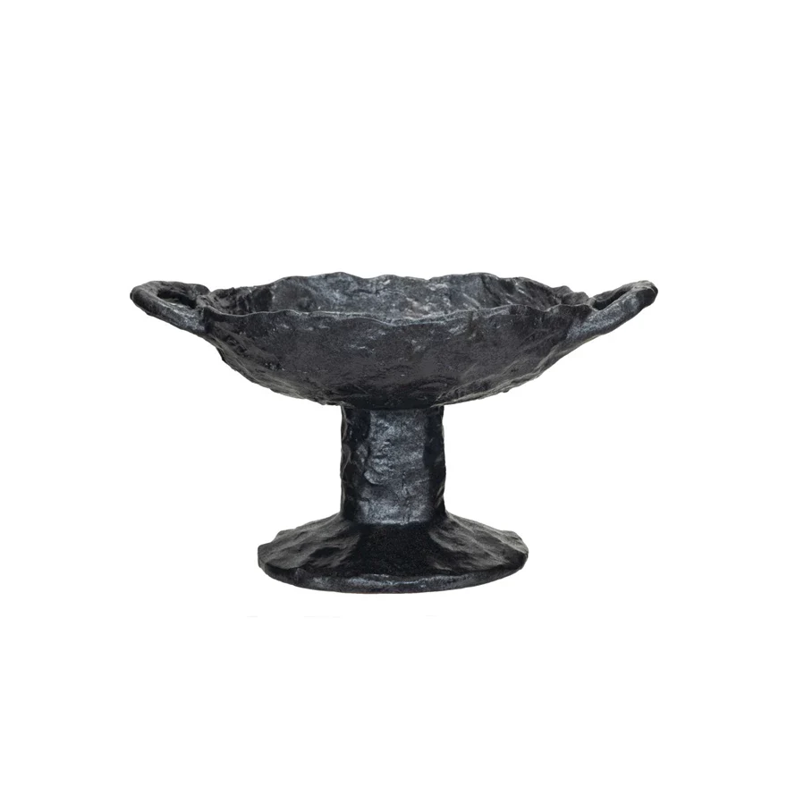 Stoneware Footed Dish With Handles