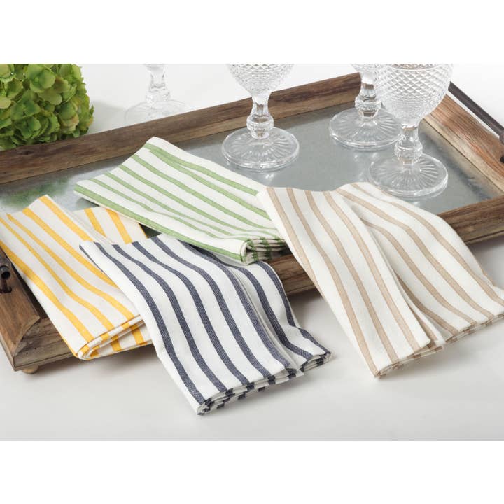 Striped Design Napkins Set Of 4 - Image 3