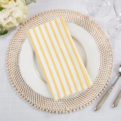 Striped Design Napkins Set Of 4 - Image 6