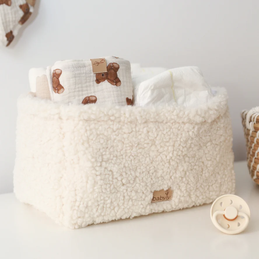 Teddy Boucle Organizer - Cream - Image 2