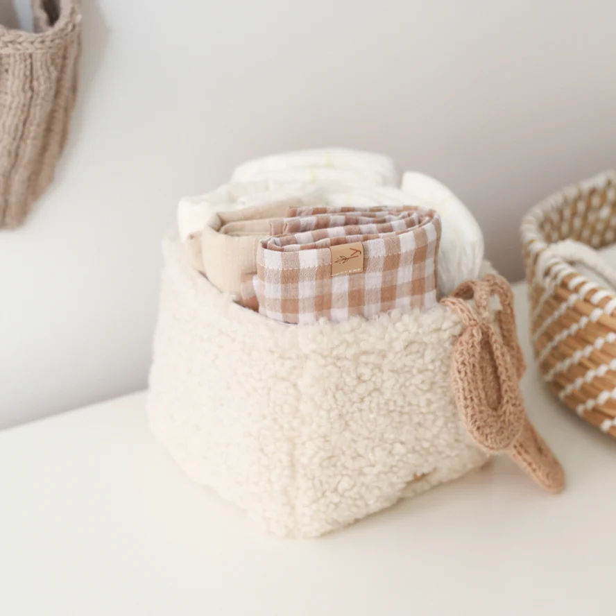 Teddy Boucle Organizer - Cream - Image 3