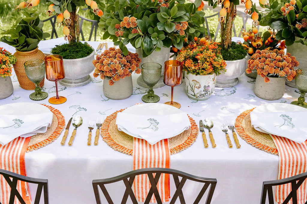Ticking Stripe Linen Napkins Set of 4 - Image 2
