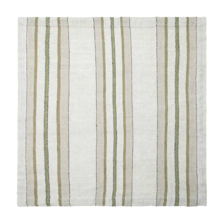 Trio Stripe Linen Napkins Set of 4 - Image 3