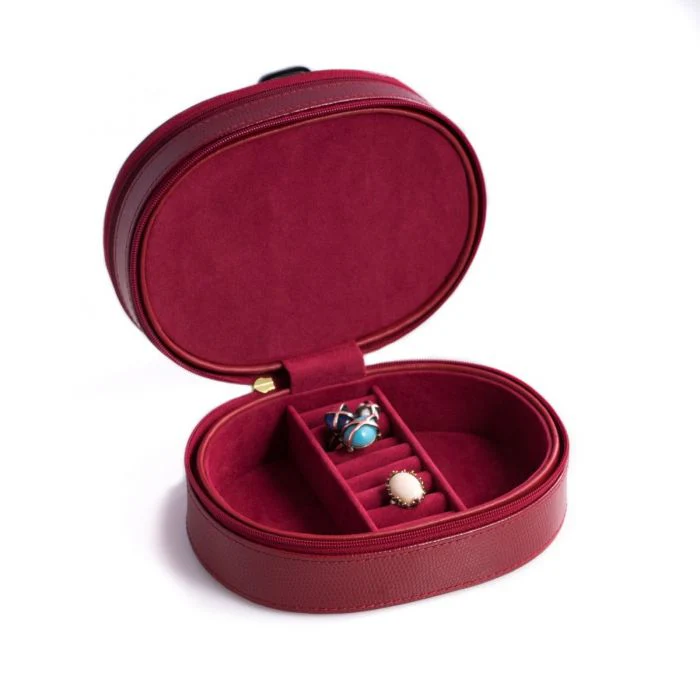 Two Level Leather Jewelry Case - Image 2