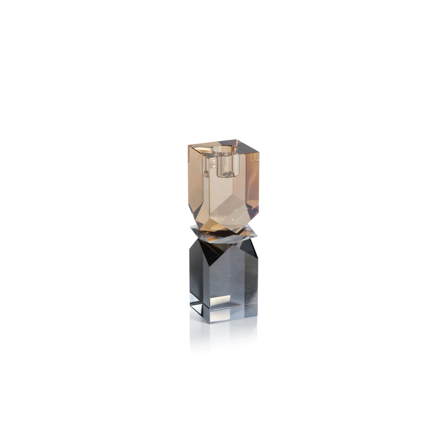 Two-Tone Crystal Candle Holder - Image 4