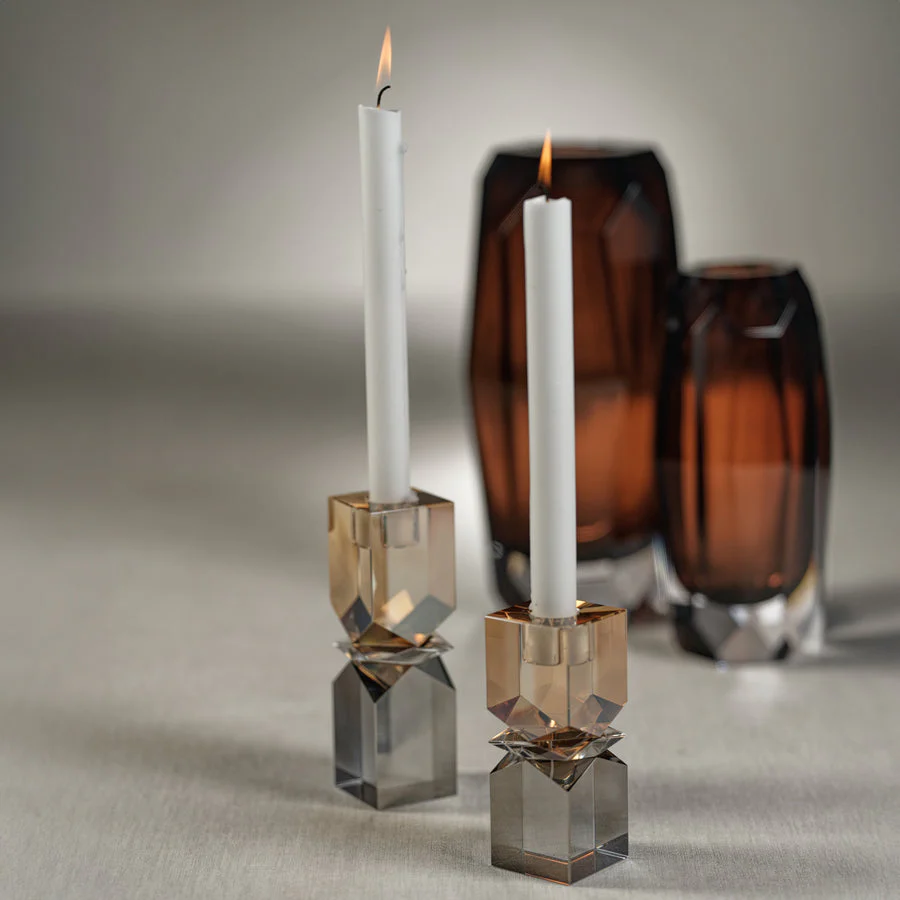 Two-Tone Crystal Candle Holder - Image 6