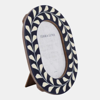 Vine Inlay Oval Photo Frame - Image 2