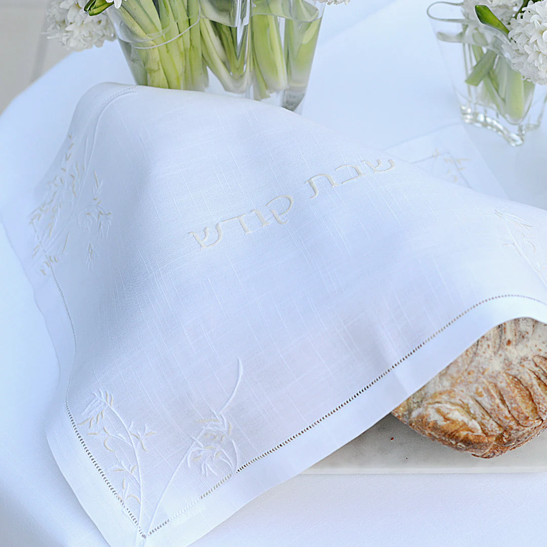 Blanc Vines Challah Cover - Image 2