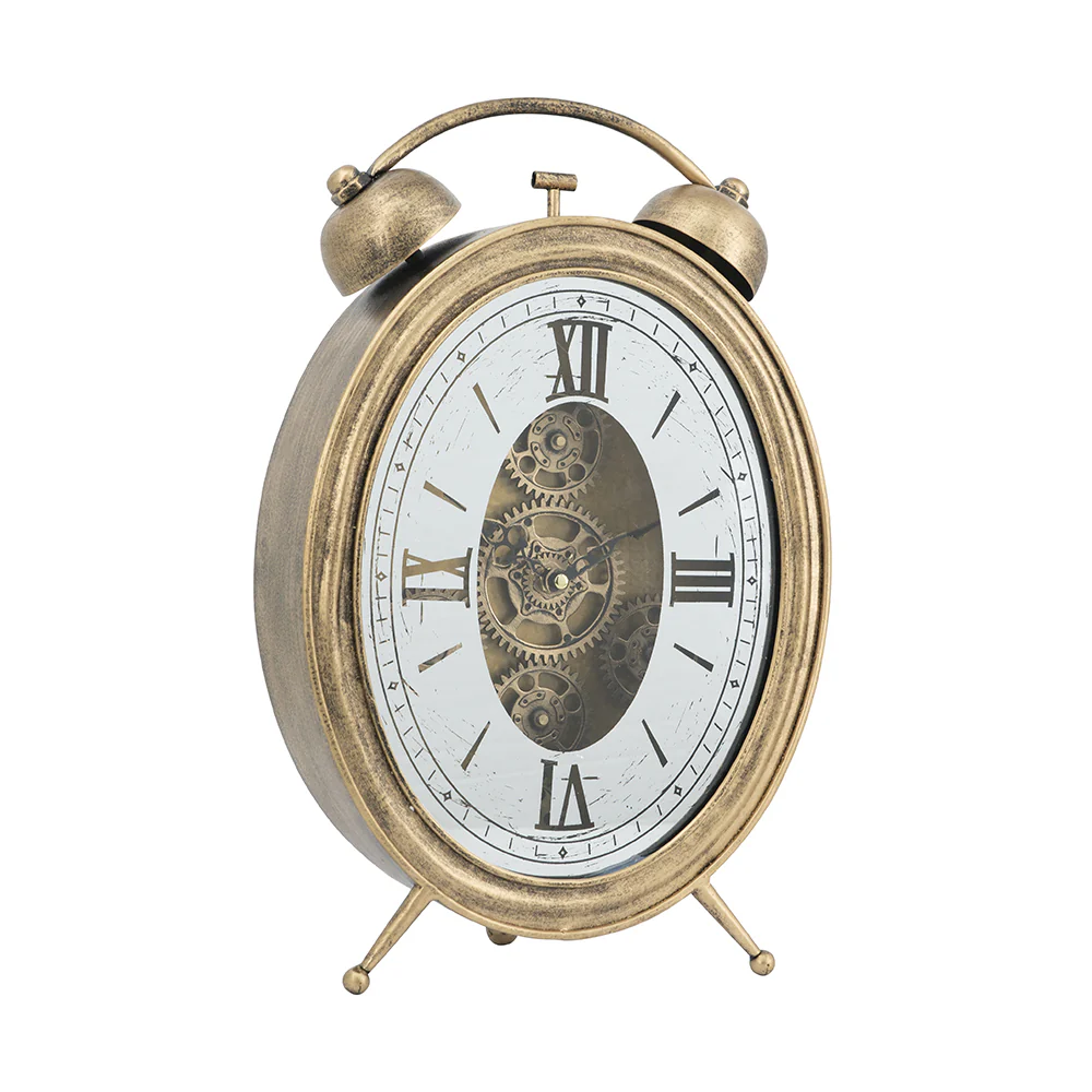 Vintage Inspired Table Gear Clock - Image 2