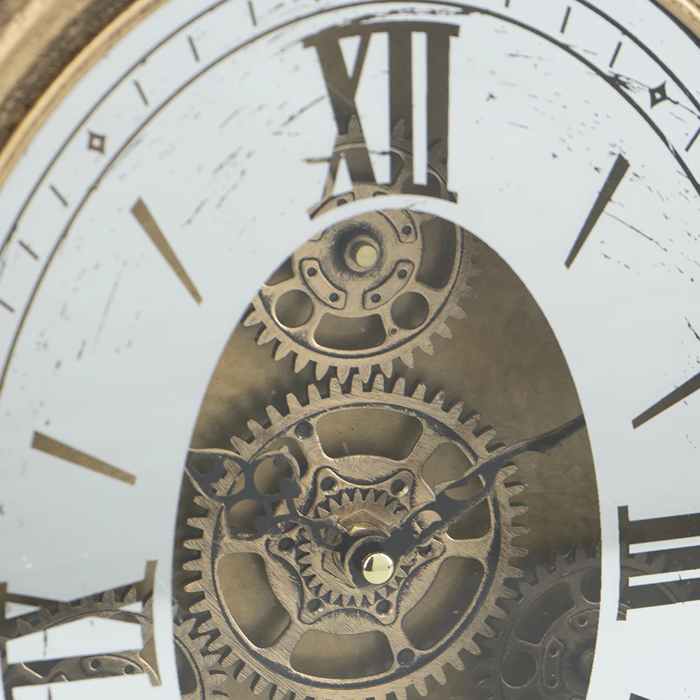 Vintage Inspired Table Gear Clock - Image 3