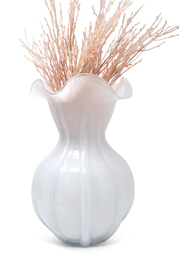 White Scallop Vase - Image 6