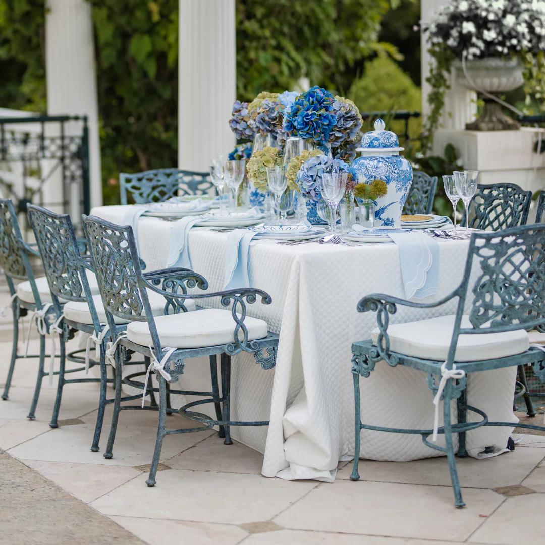 White Waffle Quilted Tablecloth - Image 2