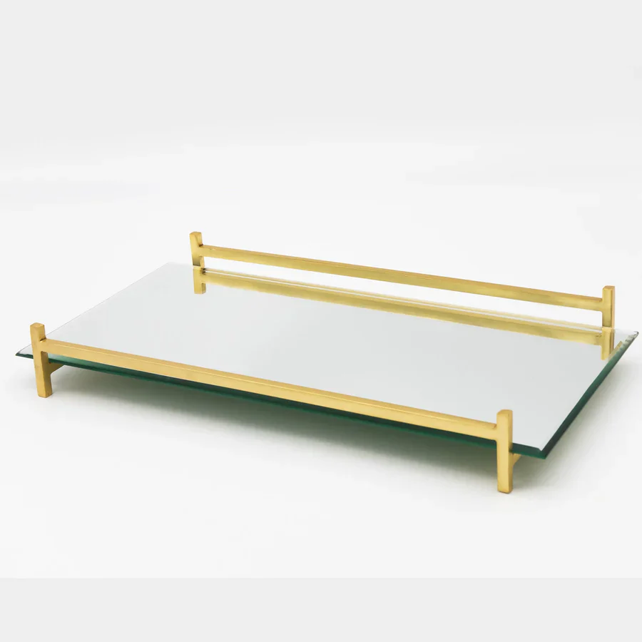 Wire Mirrored Serving Tray - Image 2