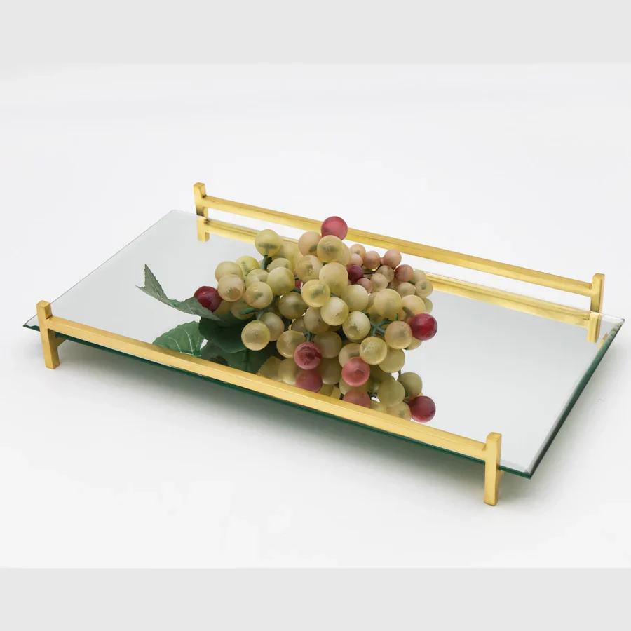 Wire Mirrored Serving Tray - Image 3